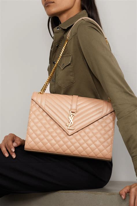 ysl large envelope bag size|ysl shoulder bag beige.